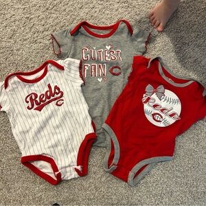 Cincinnati Reds baby bodysuitsNWOT
